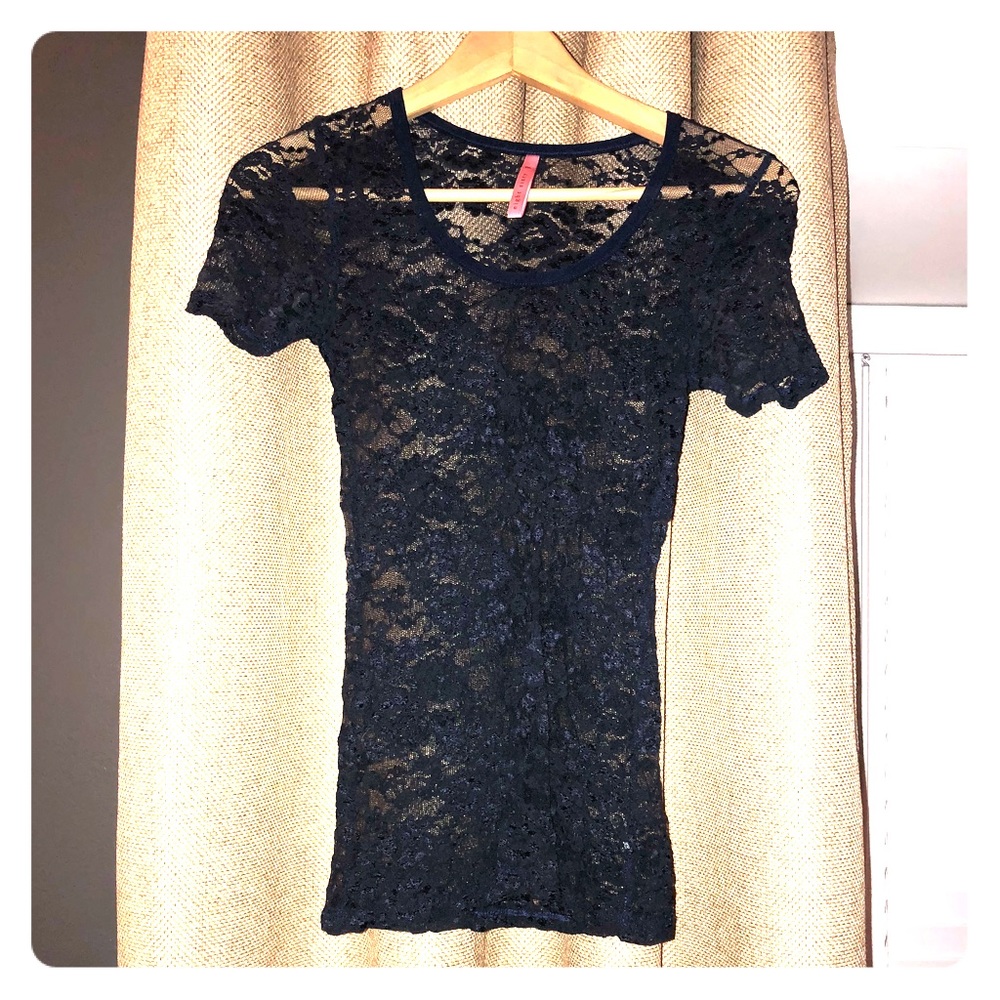 Dark Blue lace top Eight Sixty Brand S/M